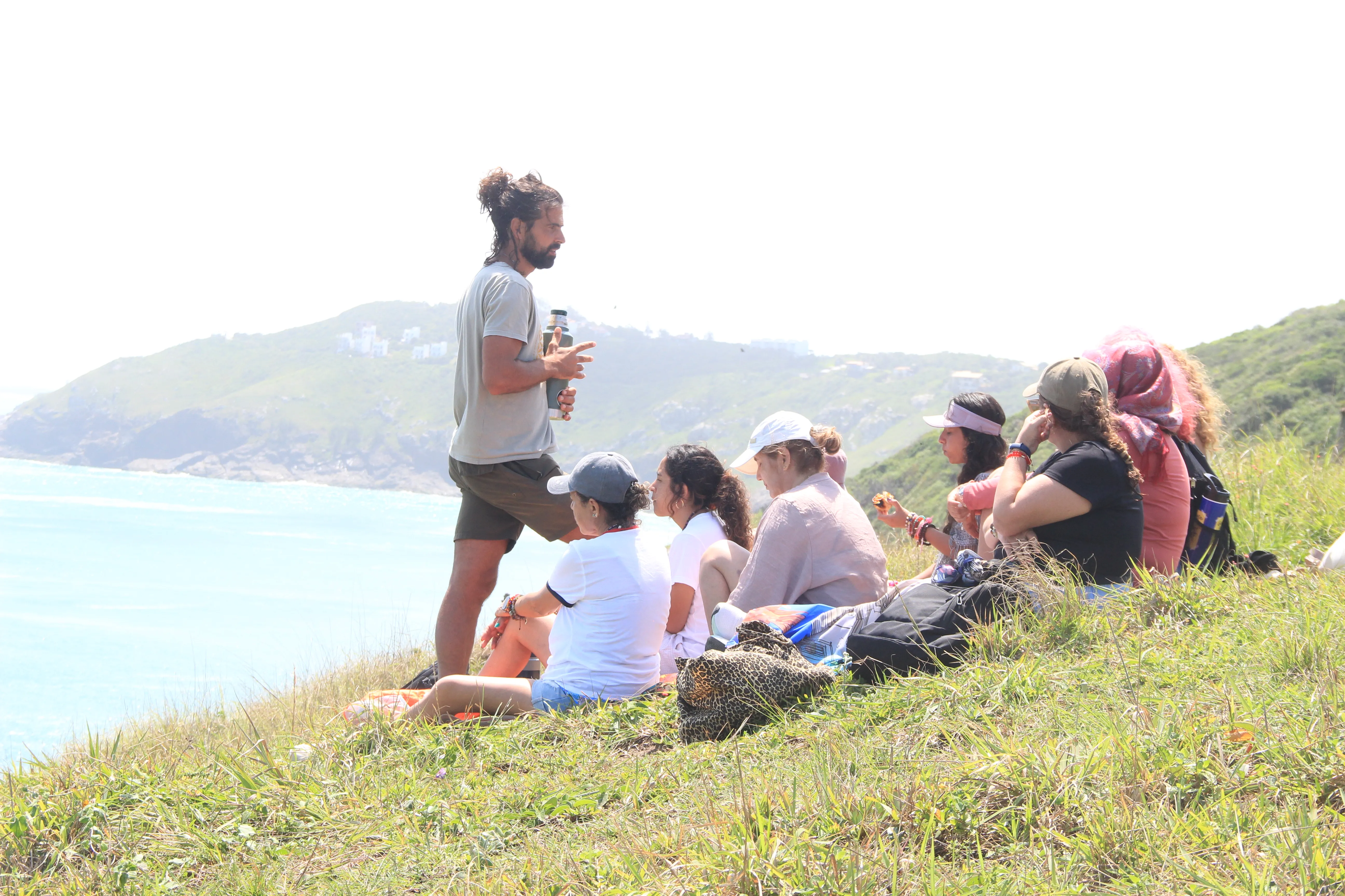 Encuentro del grupo junto al mar